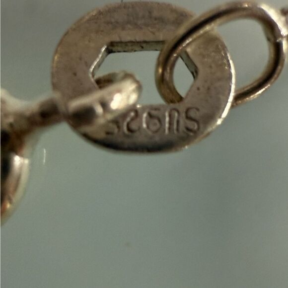 Liz Palacios Sterling SILVER and marcasite Necklace Blue stone - Picture 8 of 11